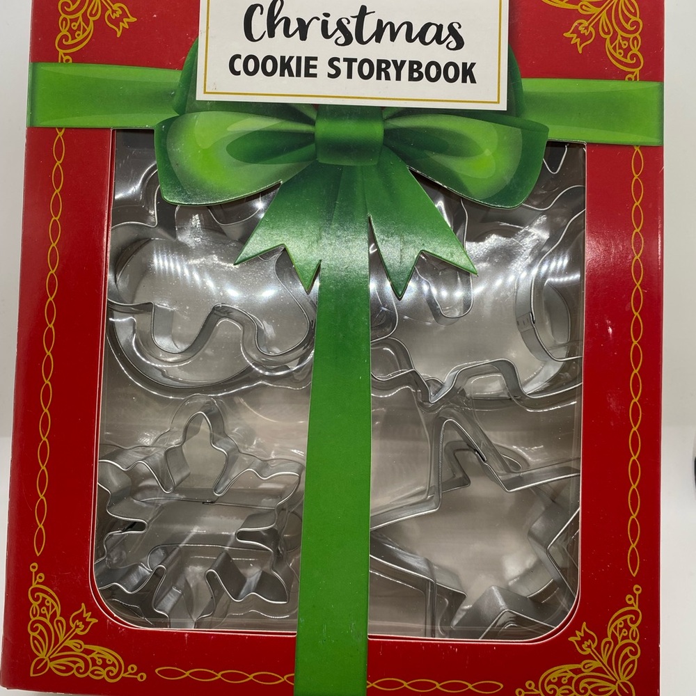 NEW 12 Metal Cookie Cutters - Christmas Cookie Storybook by Celebrate It